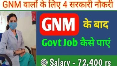 gnm ke baad government job