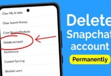 delete snapchat account