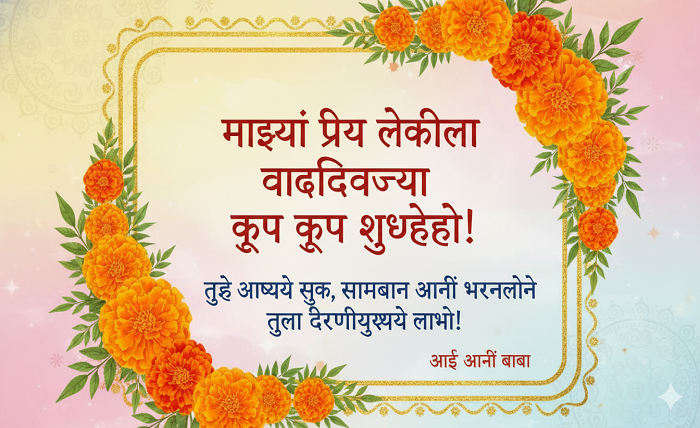 daughter birthday wishes in marathi